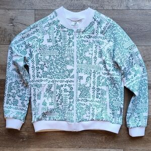 Foray Golf Womens Large Neoprene Bomber Full Zip Nature Valley Patch Jacket